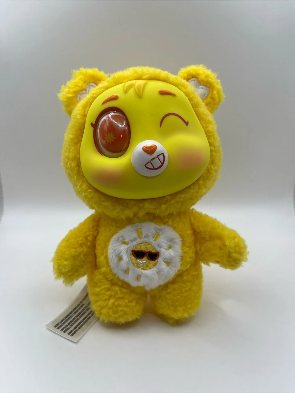 Care Bears Surprise Reveal Caring Cuties Plush- Yellow Funshine Bear